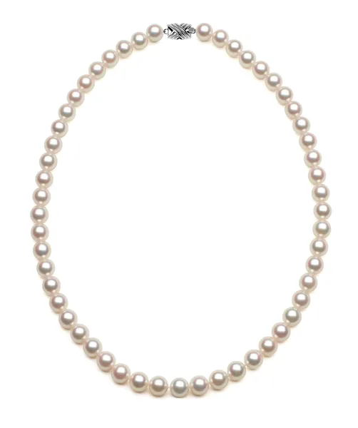 GIA Certified 7.55–8.12mm Akoya Cultured Pearl Necklace
