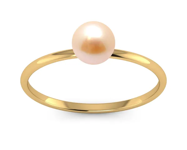 Petite Classic Peach Freshwater Pearl Ring