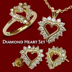 15% savings on a Diamond Heart Set