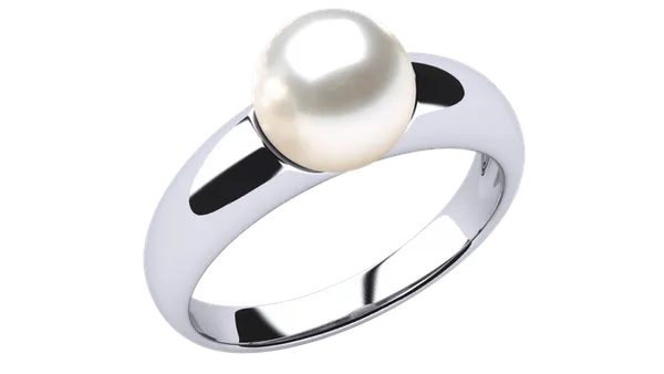 Tres Jolie White South Sea Ring