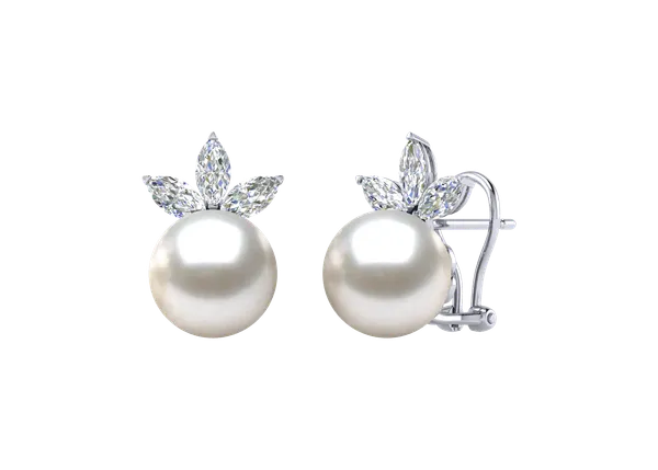 Tiara a Australian South Sea Cultured Pearl Earrings