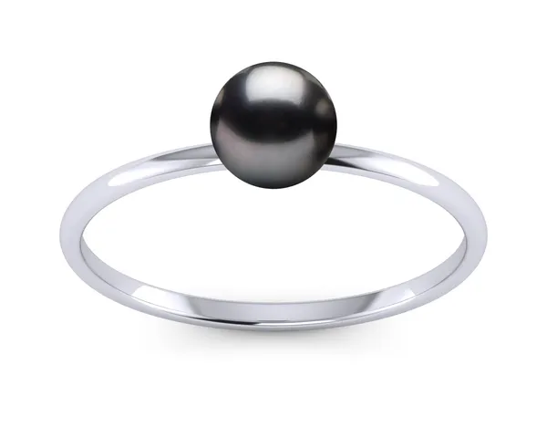 Petite Classic Black Freshwater Pearl Ring