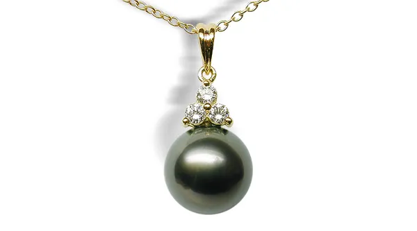 Tahitian Princess a Black Tahitian Cultured Pearl Pendant