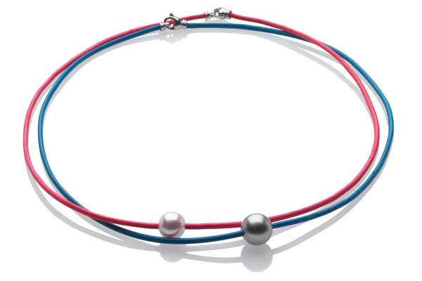 4th Of July! Pearl and Cord Necklace Set