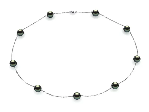 Tahitian Pearl Tin Cup Necklace
