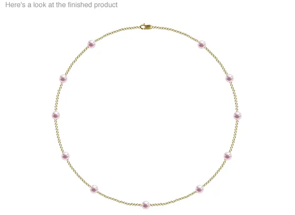 5.5 x 6mm AA Quality Japanese Akoya Cultured Pearl Tin Cup Necklace