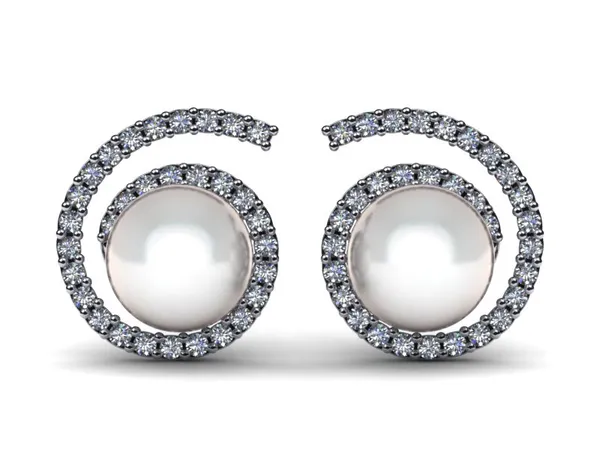 South Sea Pearl Diamond Virgo Earring