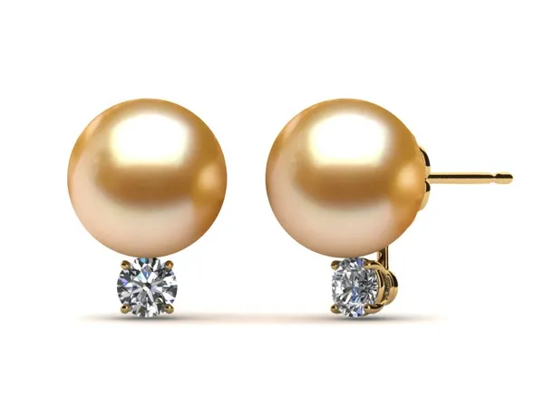 Golden Pearl Grace Earring