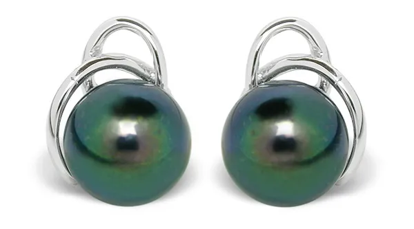 Black Pearl Earring Paco Akoya Cultured
