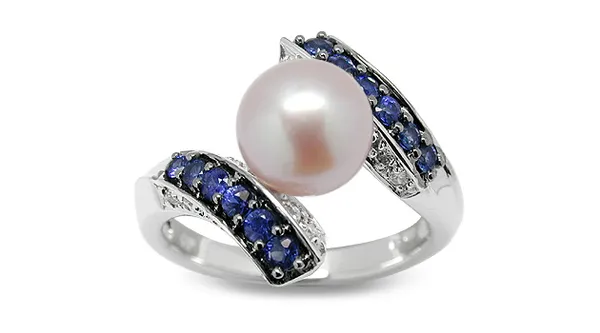 Blue Muse a Freshwater Pearl Ring