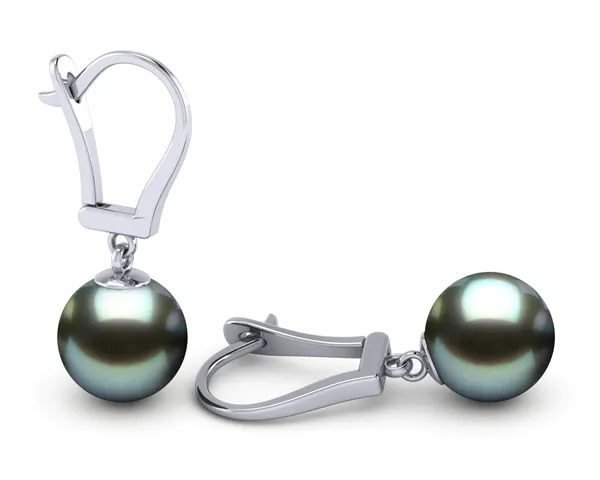 Blue Lever Back Tahitian Pearl Earring