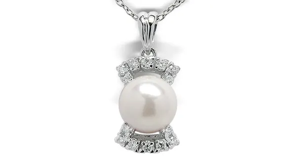 Pandora a Japanese Akoya Cultured Pearl Pendant