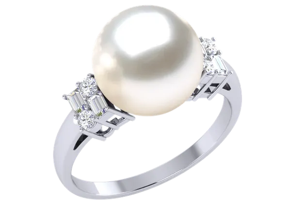 Cyrus a White Australian South Sea Pearl Ring