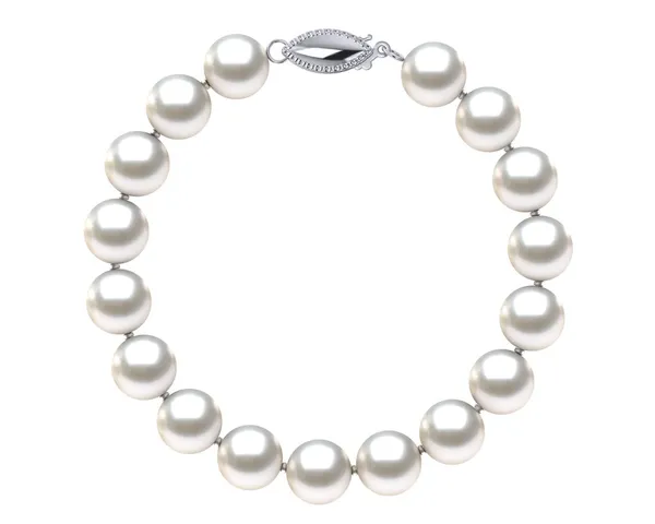 8.5 x 9mm White Freshwater Pearl Bracelet