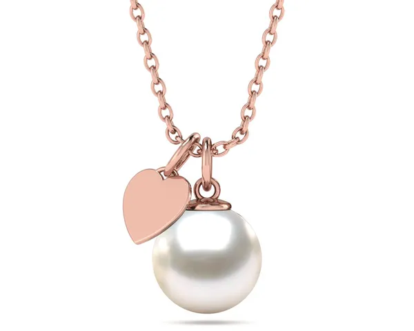 South Sea Pearl Heart Charm Pendant