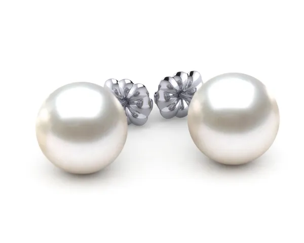 9mm True AAA White Freshwater Pearl Stud Earrings