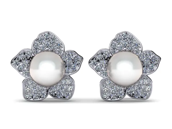Tahitian Pearl Daffodil Earring