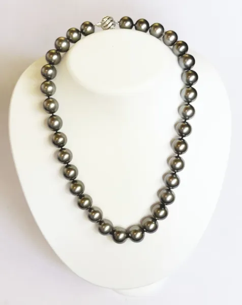11–14mm Tahitian Pearl Necklace — GIA Certified