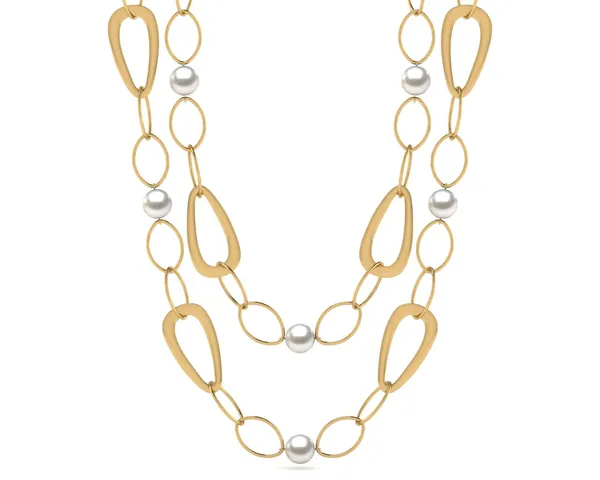 32 Inch South Sea Pearl Circle of Life Triangle Necklace