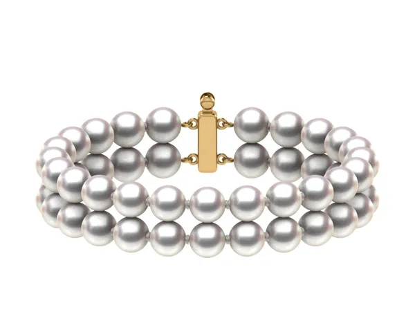 6.5 x 7mm Double Strand Japanese Akoya Pearl Bracelet