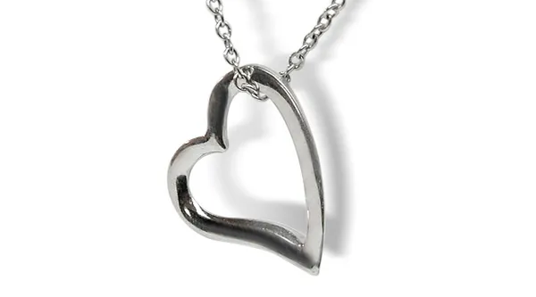 14KW Bangle Heart Pendant