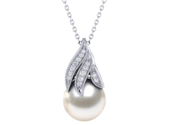Genna a White Australian South Sea Pearl Pendant