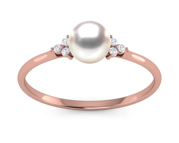 Petite Princess Rose Akoya Pearl Ring