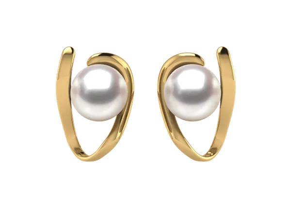Destiny a Japanese Akoya Cultured Pearl Earring