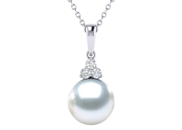 Princess a White South Sea Cultured Pearl Pendant