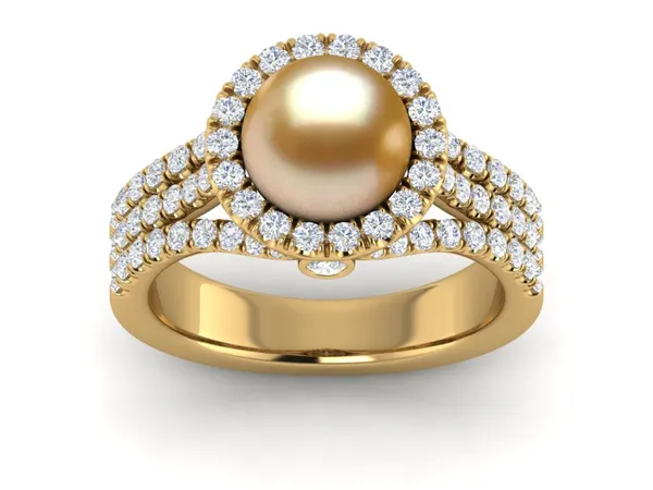 Golden South Sea Pearl Spirit Ring