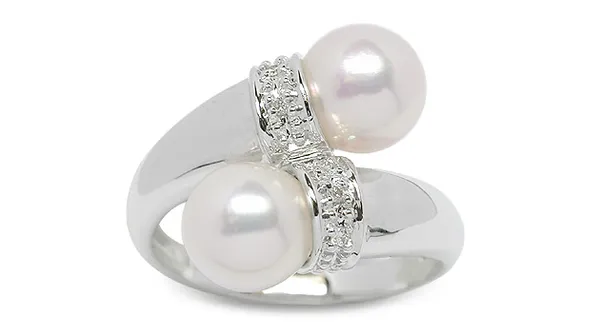 Jasmin a Japanese Akoya Cultured Pearl Ring