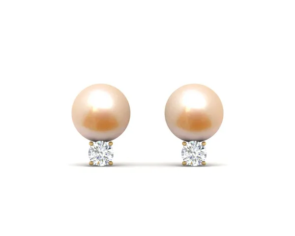 7mm Peach Freshwater Pearl Grace Earring