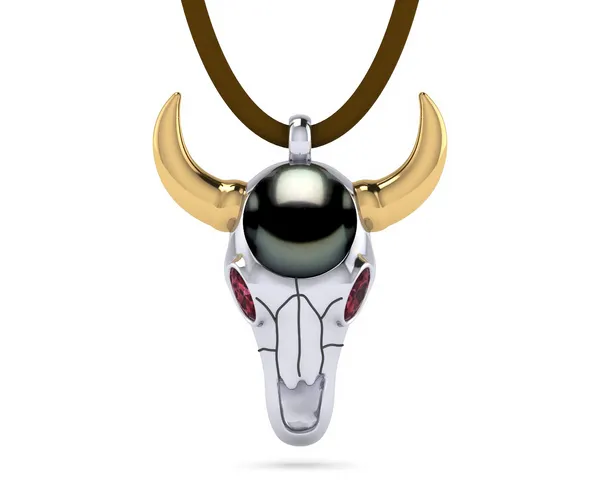 Tahitian Pearl Longhorn Necklace