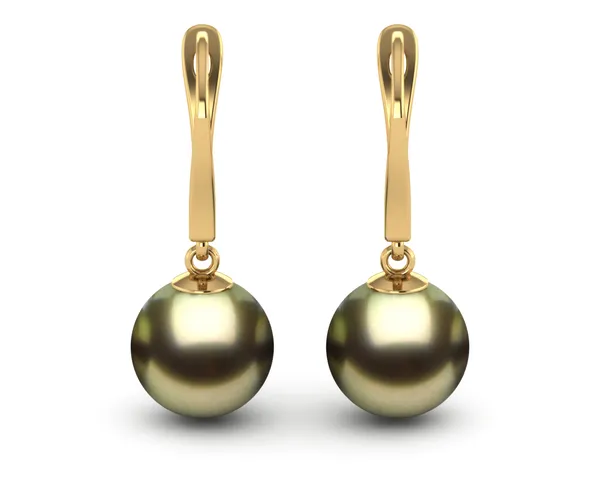Tahitian Pearl Lever Back Drop Earring