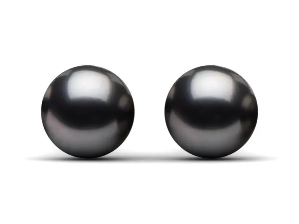 8mm Black Tahitian Pearl Earring Pair