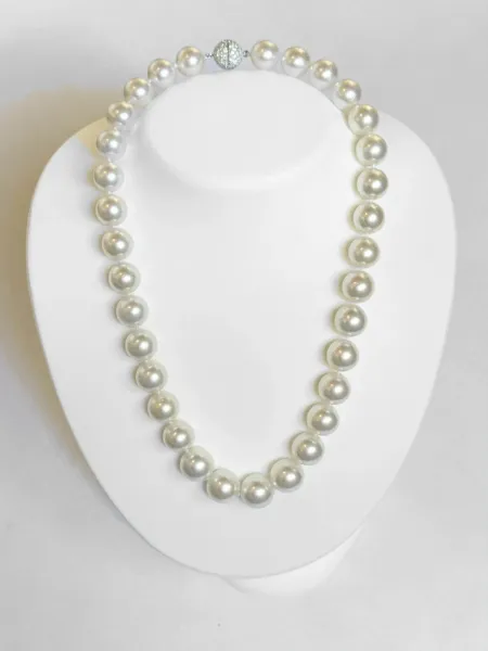 12.1–14.1mm White South Sea Pearl Necklace