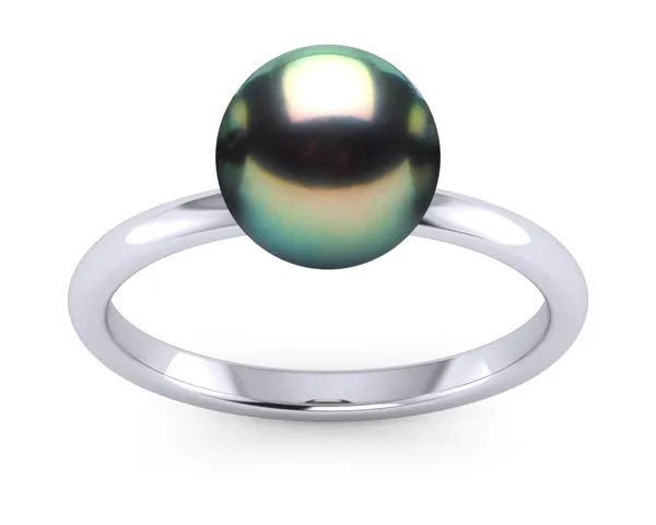 Tahitian Pearl Peacock Classic Ring