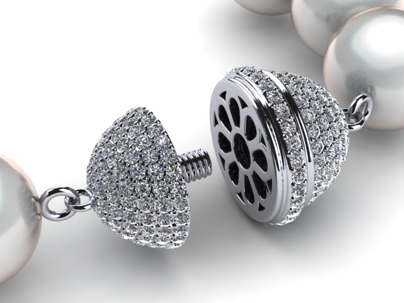 Diamond Egg Clasp