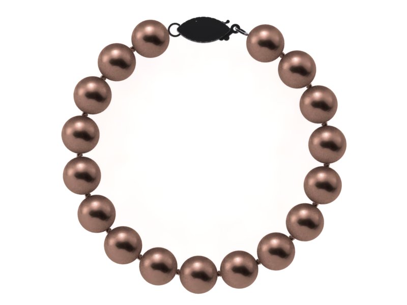 8.5 x 9mm Mocha Freshwater Pearl Bracelet
