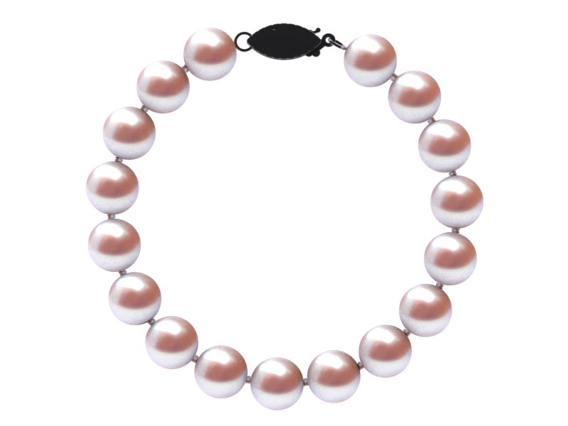 8.5 x 9mm Lavender Freshwater Pearl Bracelet