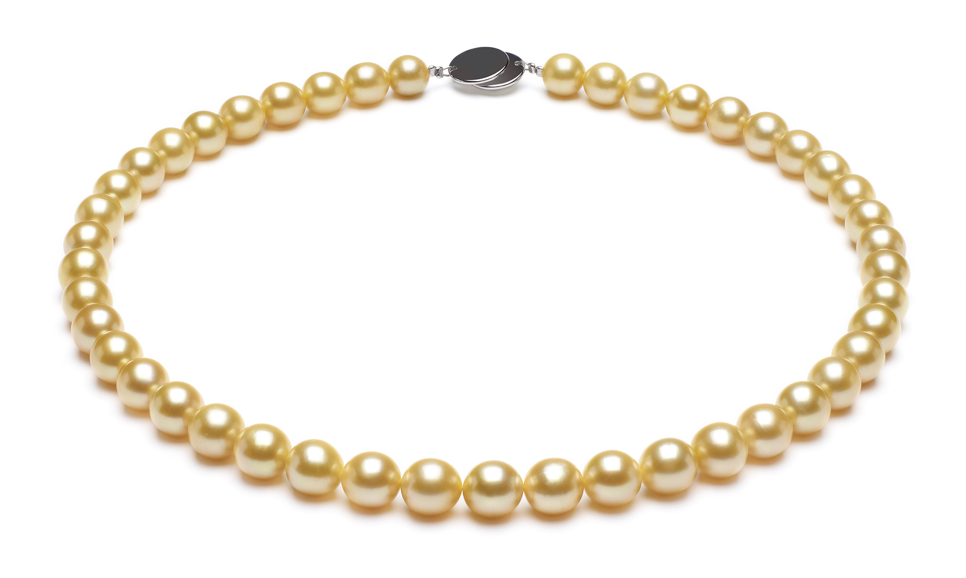 8 to 9mm Golden South Sea Pearl Necklace