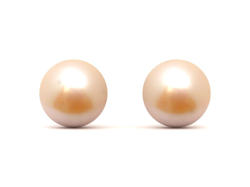7.0 mm TRUE AAA Medium Cream Freshwater Round Pearl Stud Earrings