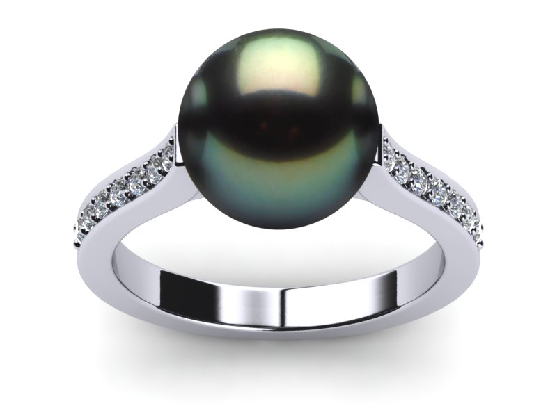 Tahitian Pearl Ring Helix