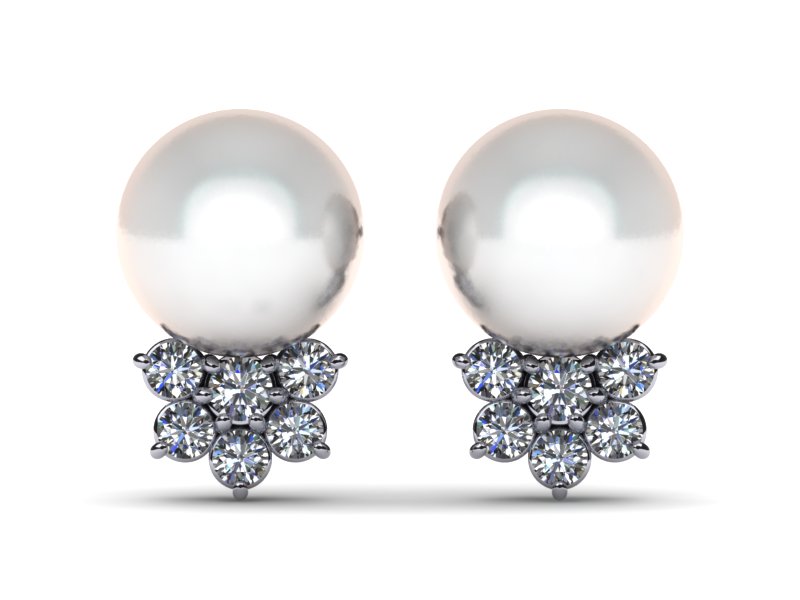 South Sea Pearl Rosette Earring