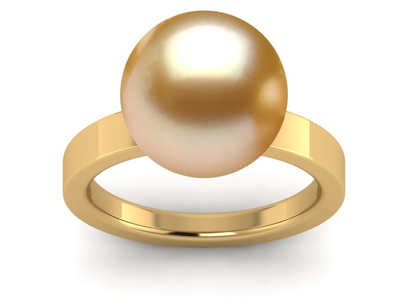 Golden South Sea Pearl Comfort Ring