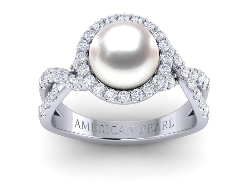 South Sea Pearl Ring Flow Style