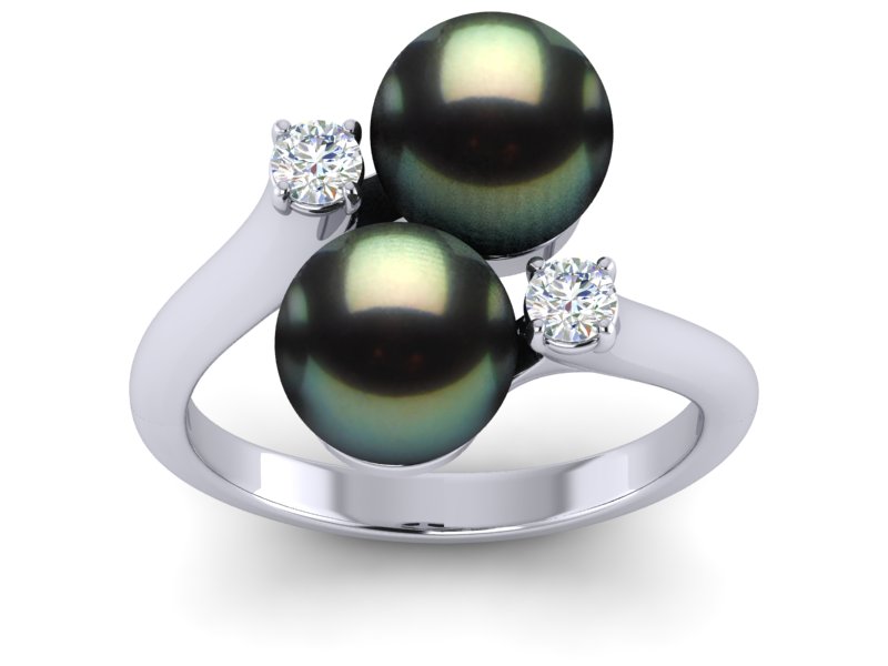 Gemini Tahitian Pearl Ring