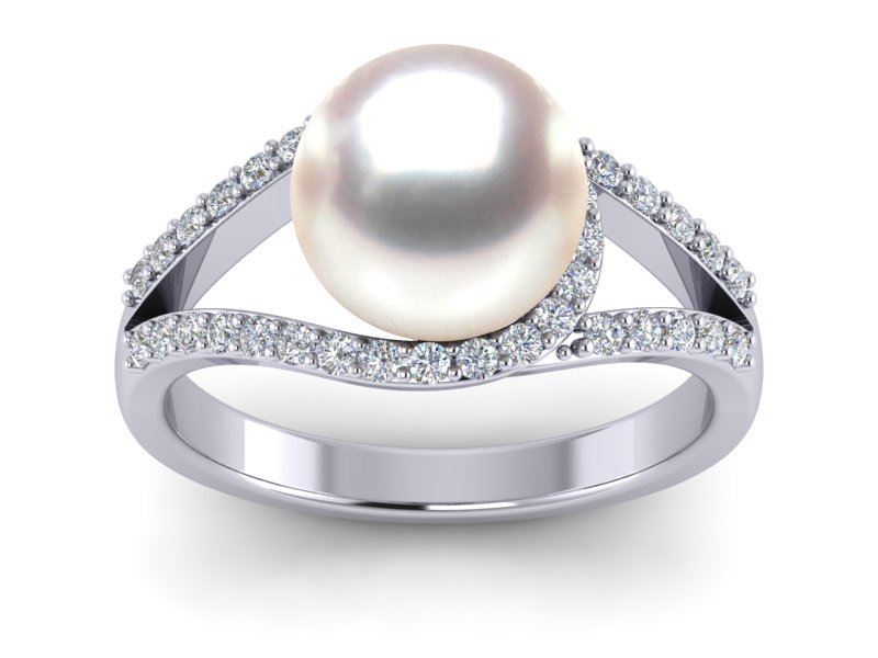 South Sea Pearl Luna Ring