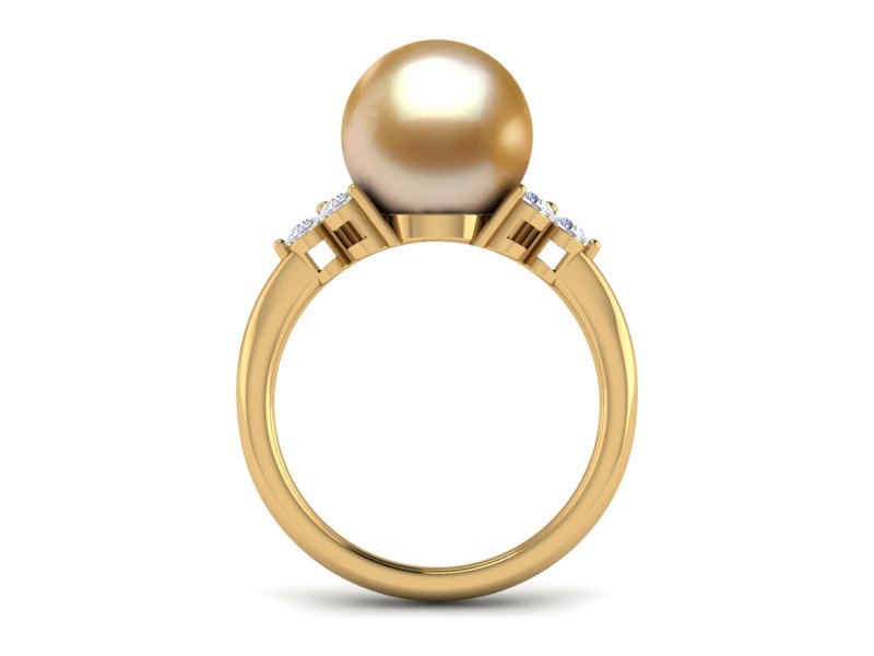 Golden Princess Pearl Ring