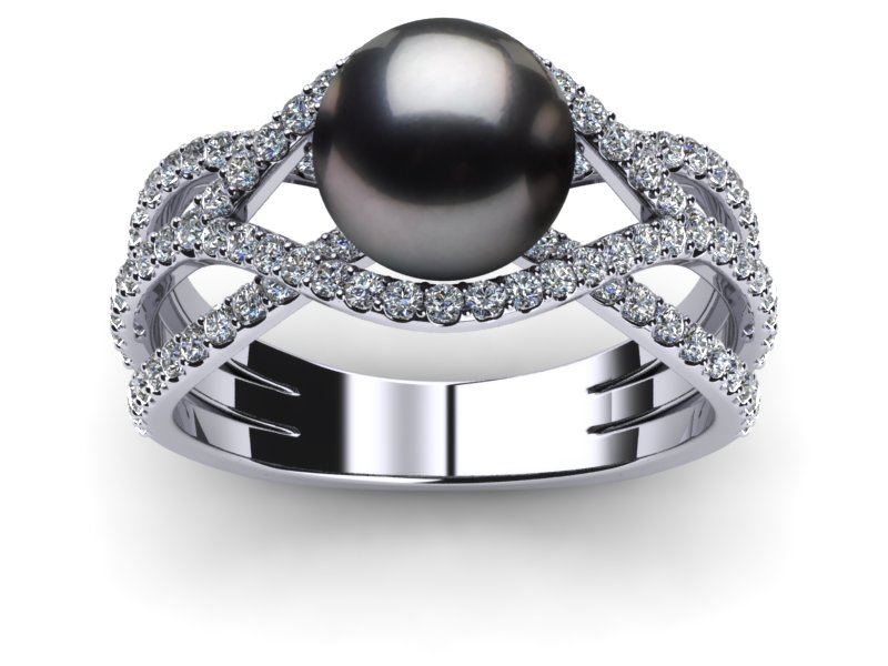 Tahitian Pearl Rainbow Ring
